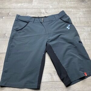 Cube Shorts Womens XXL 44 Gray Black MTB Cycling Mountain Bike Technical Cargo